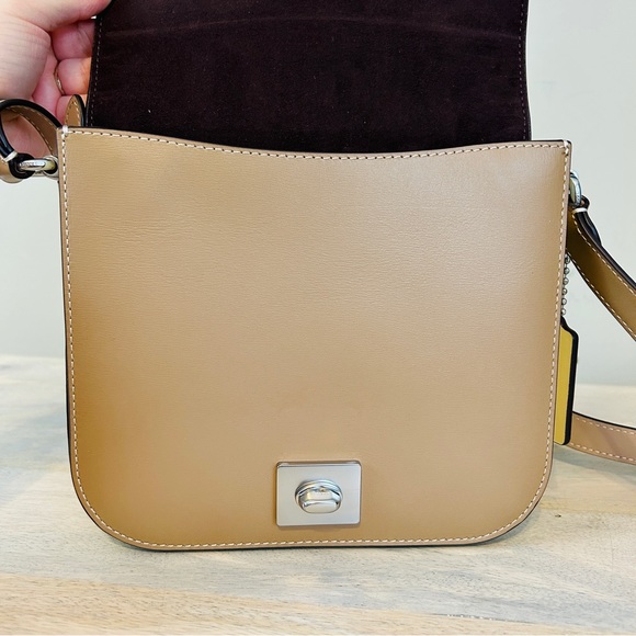Coach Hutton Saddle Bag in Taupe Colorblock, NWT - Picture 10 of 10